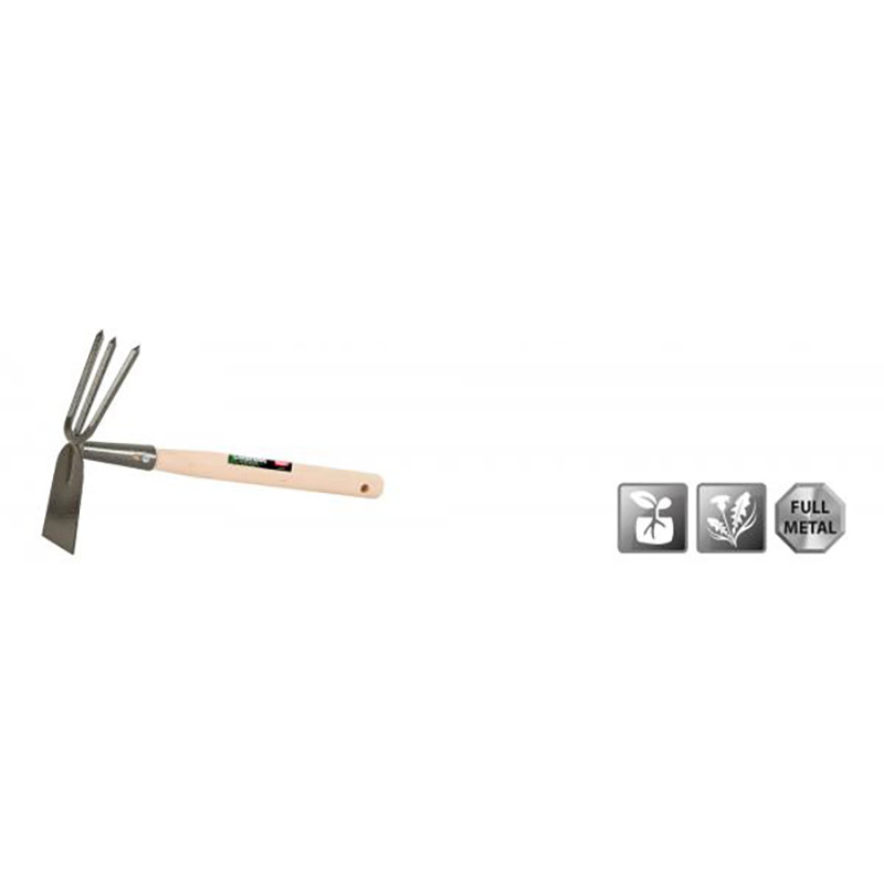 Serfouette à Main Panne Et Fourche MERMIER - Outil Jardin Acier Trempé, Manche Composite
