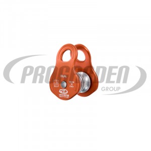 DUAL   Pulley for redirecting two ropes