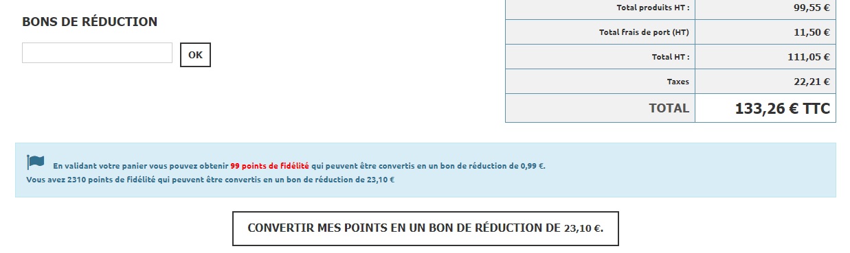 Points de fidélité